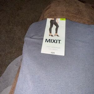Two (2) Mixit Charcoal Knit Leggings